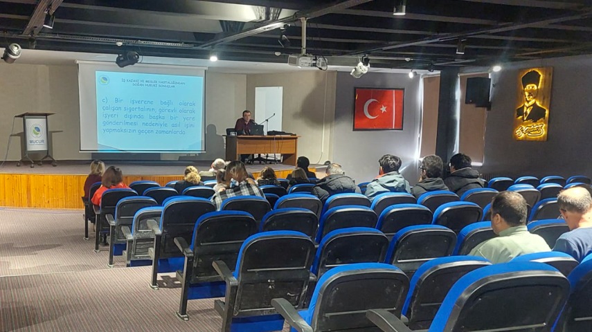Meslek Yüksekokulumuzda İş Sağlığı ve Güvenliği Eğitimi Verildi