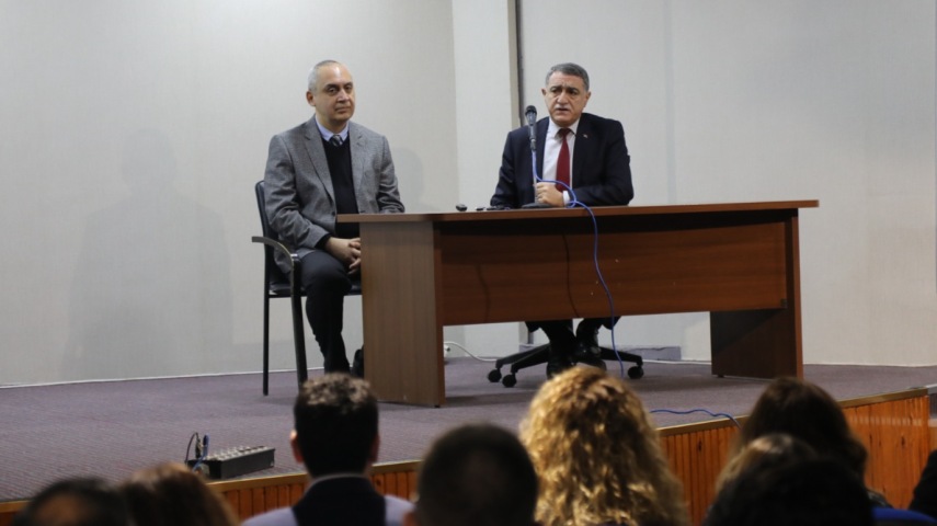 Üniversitemiz Rektörü Prof. Dr. Mustafa Kasım Karahocagil Meslek Yüksekokulumuzu Ziyaret Etti