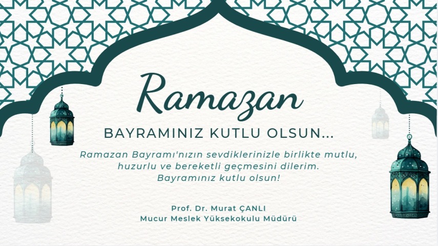 Ramazan Bayramı Kutlama Mesajı